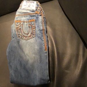 True Religion jeans ( discoloration on one leg)